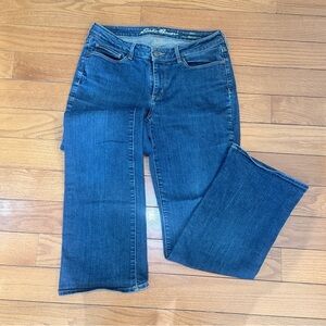Eddie Bauer Women's Boot Cut Jeans - Dark Blue